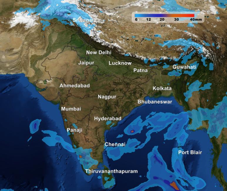 Rain to continue in Tamil Nadu, Kerala  Skymet Weather 