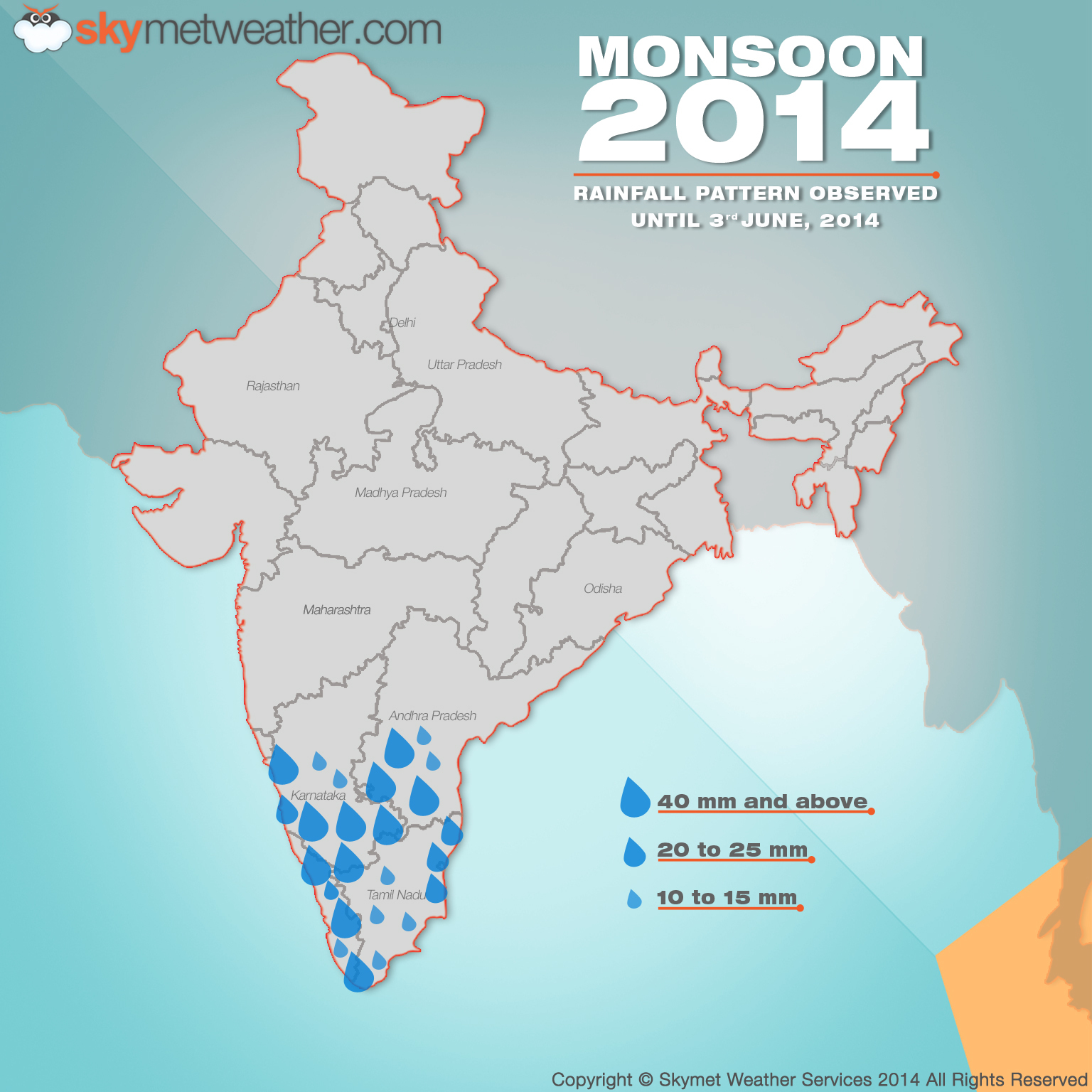 Monsoon reaches Telangana; Rain to continue in South India 