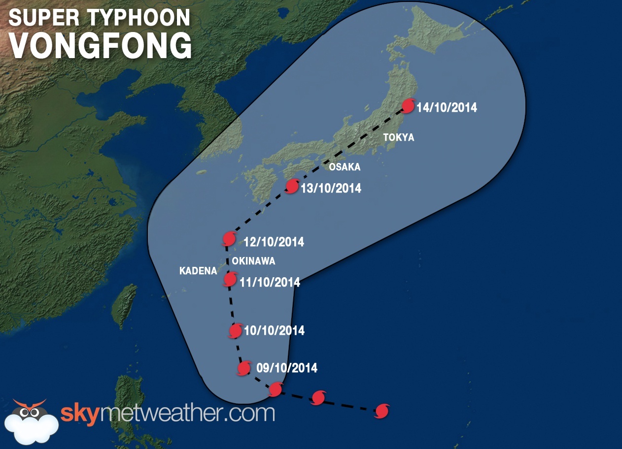 Super Typhoon Vongfong heads towards US Pacafic base | Skymet Weather Services