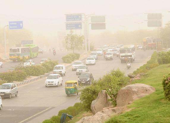Haze in Delhi