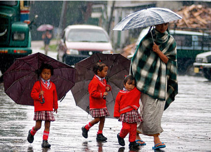 Rain in Northeast India