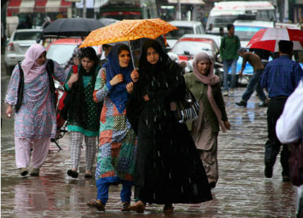 Rain in Srinagar