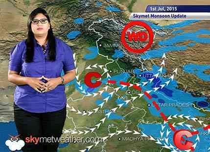 1 July, 2015 Monsoon Update: Skymet Weather