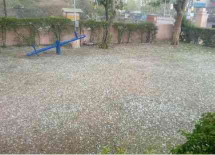 Hail storm in Bihar