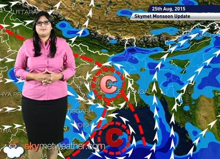 25 August, 2015 Monsoon Updates - Skymet Weather