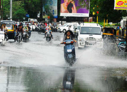 heavy monsoon rain in Nagpur
