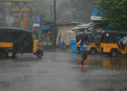 Three Digit Rainfall Observed over Andhra Pradesh, Telangana and Vidarbha