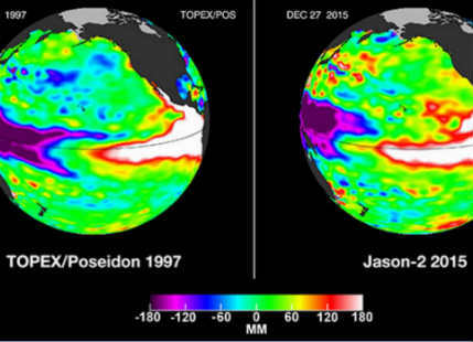 NASA image compares 1997 El Nino