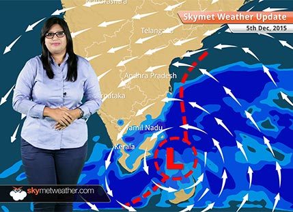 Weather Forecast for December 5: Chennai rains to increase