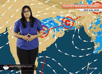 Weather Forecast for February 26: Rain in West Bengal, Odisha, Jharkhand