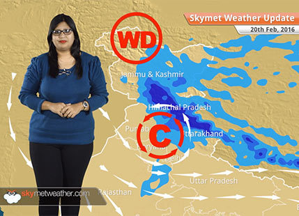 Weather Forecast for February 20: Snow in Jammu Kashmir and HP, rain in Punjab, Haryana, Delhi