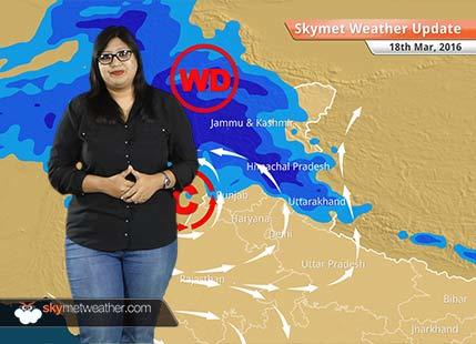 Weather Forecast for March 18: Snow in Kashmir and Himachal, Passing showers in Delhi