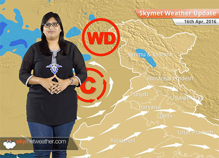 Weather Forecast for April 16: Rain in Kashmir, heatwave in Central, East and Peninsular India