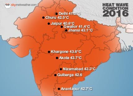 Heatwave conditions over several parts of India, marginal relief likely