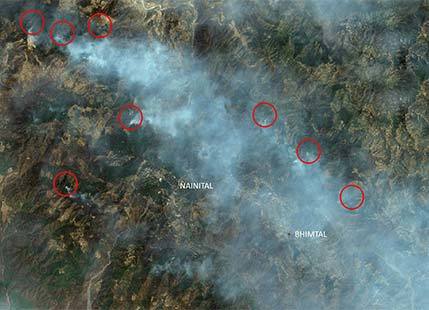 MUST SEE: Satellite images showing Uttarakhand forest fires