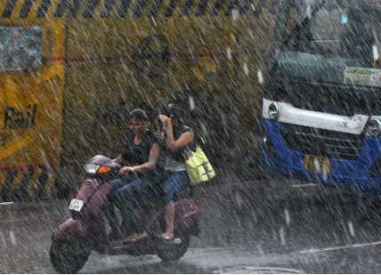 Showers in Hyderabad
