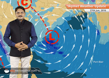 Weather Forecast for June 27: Heavy Monsoon rain in West Coast, Andhra and Odisha Coast
