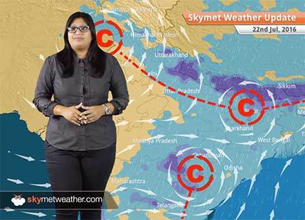 Weather Forecast for July 22: Light rain in Delhi, Heavy Monsoon rains in Northeast, Goa, UP, Bihar