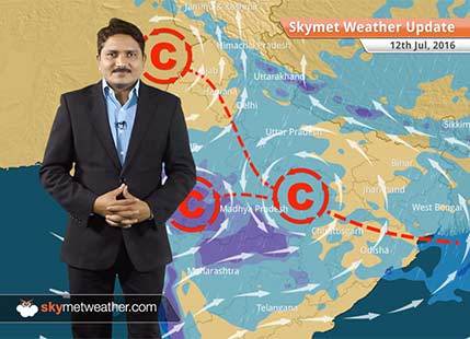 Weather Forecast for July 12: Rainfall to continue over South Rajasthan, Gujarat and West MP