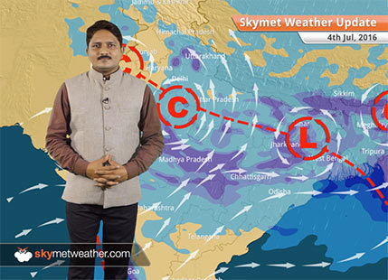 Weather Forecast for July 4: Active Monsoon conditions in Delhi, Mumbai, Kolkata, Uttarakhand