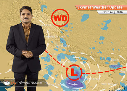 Weather Forecast for Aug 13: Good rains in UP, MP, Bihar, Uttarakhand light rain in Delhi, Haryana