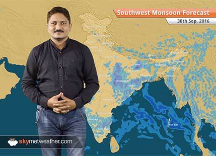 Monsoon 2016 Forecast for Sep 30: Dry weather will continue over North and NW India