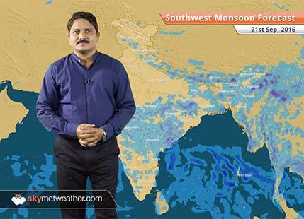 Monsoon 2016 Forecast for Sep 21: Moderate rain in Bihar and parts of Northeast