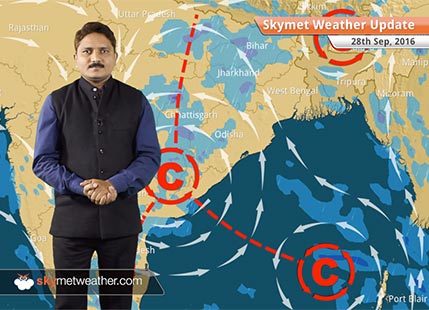 Weather Forecast for Sep 28: Monsoon showers continue in Central India