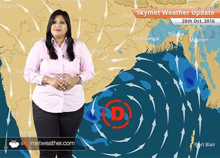Weather Forecast for Oct 28: Kyant weakens into depression, mercury drop in NW, Central India