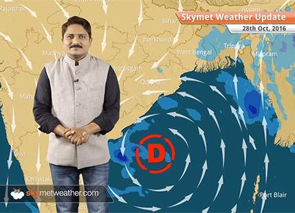 Weather Forecast for Oct 28: Kyant turns into depression, temperatures drop in Northwest India