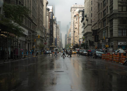Rain in New york