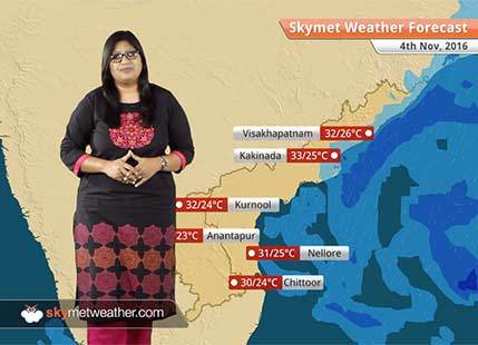 Weather Forecast for Andhra Pradesh for Nov 4: Depression in Bay to give good rains in Coastal AP