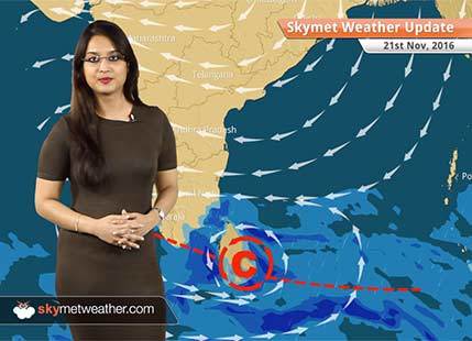 Weather Forecast for Nov 21: Rain in Tamil Nadu, Kerala, Snow in Kashmir