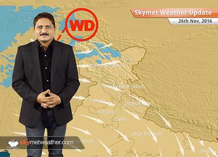 Weather Forecast for Nov 26: Rain and snow in Kashmir, Himachal, dry weather in northwest plains