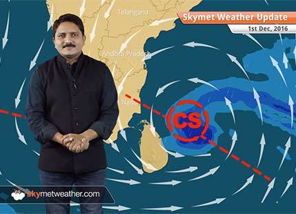 Weather Forecast for Dec 1: Cyclone Nada to give heavy rains in Chennai, TN, Fog in Delhi, UP