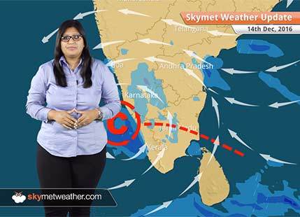 Weather Forecast for Dec 14: Cyclone Vardah fizzles out, rain in Bangalore, Chennai