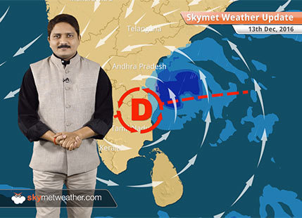Weather Forecast for Dec 13: Chennai rains to intensify as Cyclone Vardah makes landfall