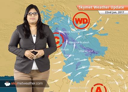 Weather Forecast for Jan 22: Rain and snow in Kashmir, Himachal, Uttarakhand, Rain in TN, Kerala