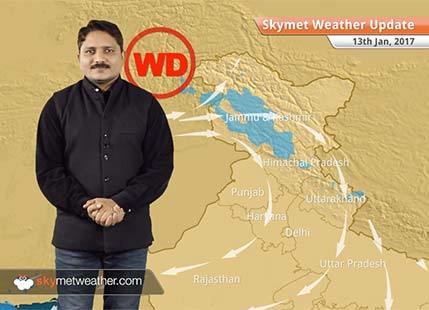 Weather Forecast for Jan 13: Minimums to drop in Northwestern Plains, Snow in Kashmir