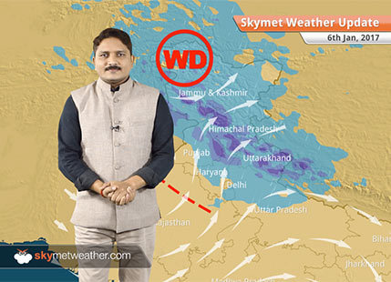Weather Forecast for Jan 6: Snow in Kashmir, Himachal, Uttarakhand, Rain in Punjab, Haryana