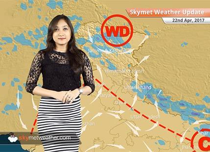 Weather Forecast for April 22: Rain in Jammu and Kashmir; Heatwave in Rajasthan, Haryana, Delhi