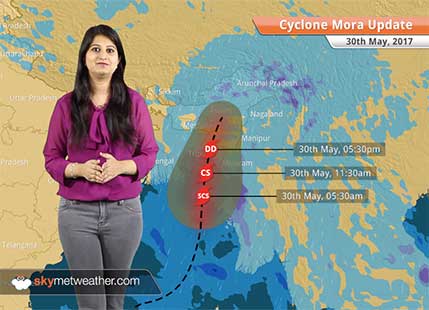 Cyclone Mora makes landfall over Bangladesh, rains in Kolkata, Northeast India
