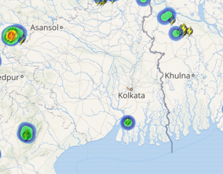 Kolkata live .ightning status