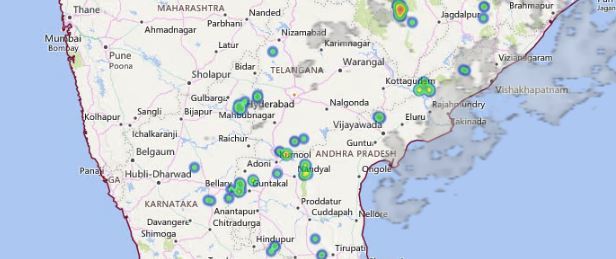 lightning and thunderstorm in Andhra
