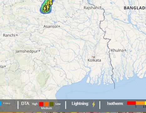lightning in Kolkata