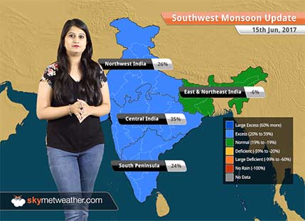 Monsoon Forecast for Jun 16, 2017: Monsoon rains in Mumbai, Hyderabad, Kolkata, Pune