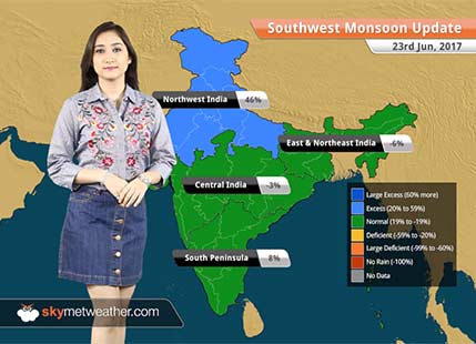 Monsoon Forecast for Jun 24, 2017: Monsoon rains to continue over Mumbai, and parts of West Coast