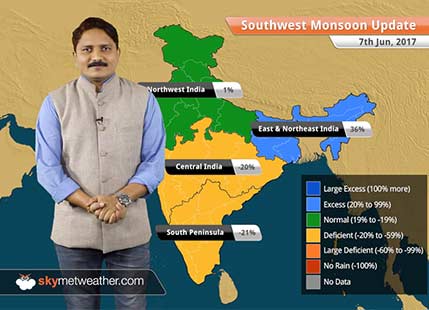 Monsoon Forecast for Jun 8, 2017: Monsoon to progress further; Mumbai to get good rains