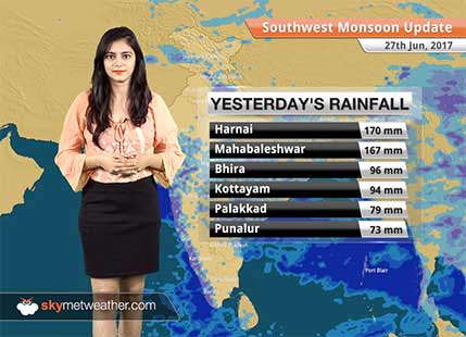 Monsoon Forecast for Jun 28, 2017: Monsoon to cover more parts of Bihar, Madhya Pradesh, Uttar Pradesh