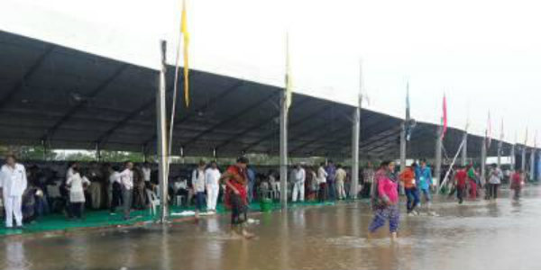 Rajkot showers waterlog PM Modi’s event venue, 111 mm rain in Porbandar